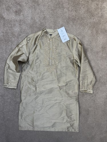 Boys gold kameez kurta years - gold,