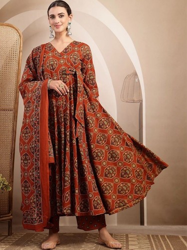 Indian women rust cotton - women,