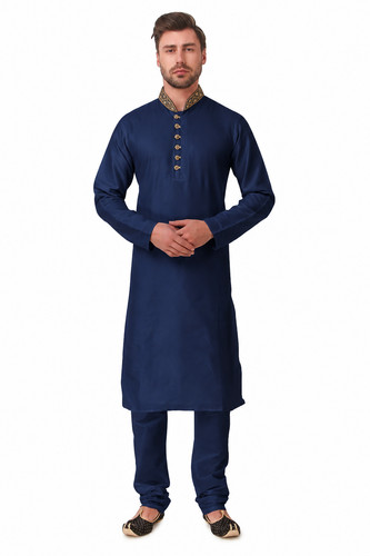 Mens black indian kurta pajama - kurta,