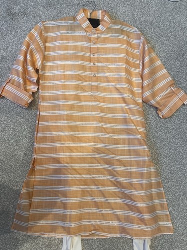 Boys peach indian kurta - indian,