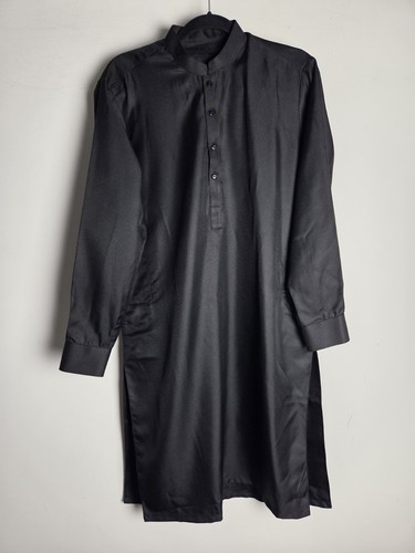 Mens plain black pakistani - mens,