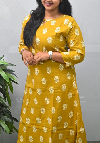 Women yellow printed - yellow,