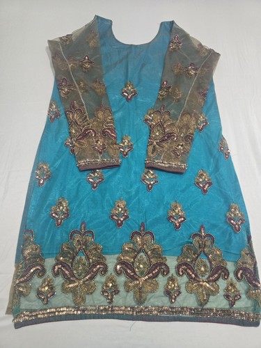 Women blue embroidered - blue,